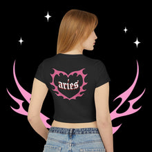 Load image into Gallery viewer, Aries Kitty Cat Women's Baby Tee