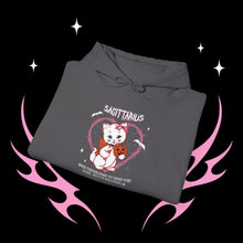 Load image into Gallery viewer, Sagittarius Halloween Kitty Cat Unisex Hoodie