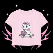 Load image into Gallery viewer, All Panic No Disco Kitty Cat Women's Baby Tee