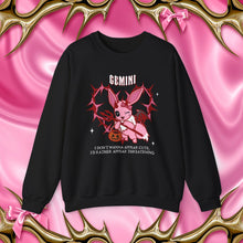 Load image into Gallery viewer, Gemini Halloween Cartoon Unisex Crewneck Sweatshirt