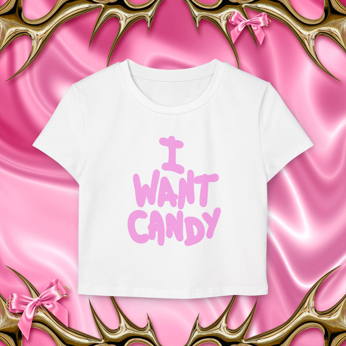 I Want Candy Baby Tee – Moonstruck / Kittens Give Stitches