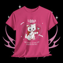 Load image into Gallery viewer, Libra Halloween Kitty Cat Unisex Short Sleeve Tee