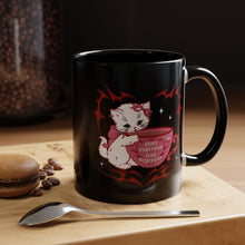 Load image into Gallery viewer, More Espresso Less Depresso Kitty Cat (Red) Coffee Mug (11oz)