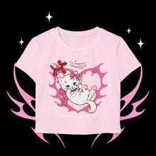 Load image into Gallery viewer, Virgo Kitty Cat Women's Baby Tee