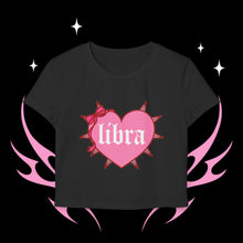 Load image into Gallery viewer, Libra Spike Heart Women's Baby Tee