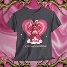 Load image into Gallery viewer, Aries Care Bear Cartoon Unisex Short Sleeve Tee