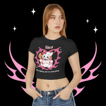 Load image into Gallery viewer, Libra Kitty Cat Women's Baby Tee