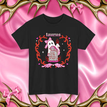 Load image into Gallery viewer, Taurus Halloween Ghost Unisex Short Sleeve Tee