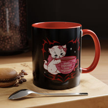 Load image into Gallery viewer, More Espresso Less Depresso Kitty Cat (Red) Coffee Mug (11oz)