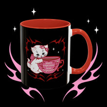 Load image into Gallery viewer, More Espresso Less Depresso Kitty Cat (Red) Coffee Mug (11oz)