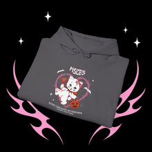 Load image into Gallery viewer, Pisces Halloween Kitty Cat Unisex Hoodie