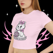 Load image into Gallery viewer, All Panic No Disco Kitty Cat Women's Baby Tee