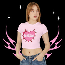 Load image into Gallery viewer, Scorpio Spike Heart Women's Baby Tee
