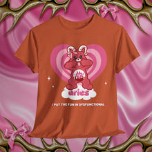 Load image into Gallery viewer, Aries Care Bear Cartoon Unisex Short Sleeve Tee