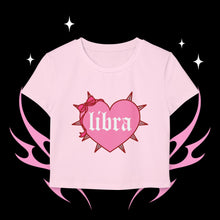 Load image into Gallery viewer, Libra Spike Heart Women's Baby Tee