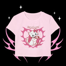 Load image into Gallery viewer, Capricorn Kitty Cat Women's Baby Tee