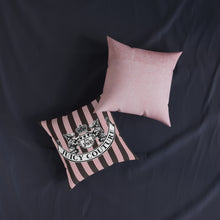 Load image into Gallery viewer, Juicy Pink Brown Stripe Square Pillow Cover