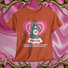 Load image into Gallery viewer, Taurus Care Bear Cartoon Unisex Short Sleeve Tee