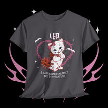 Load image into Gallery viewer, Leo Halloween Kitty Cat Unisex Short Sleeve Tee