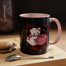 Load image into Gallery viewer, More Espresso Less Depresso Kitty Cat (Red) Coffee Mug (11oz)