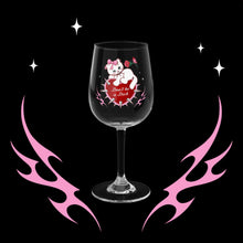 Load image into Gallery viewer, Don’t be a Dick Kitty Cat Wine Glass 12oz