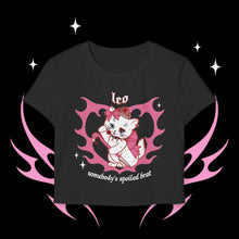 Load image into Gallery viewer, Leo Kitty Cat Women's Baby Tee