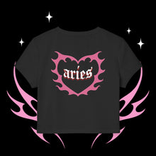 Load image into Gallery viewer, Aries Kitty Cat Women's Baby Tee