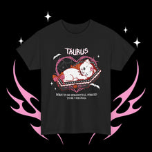 Load image into Gallery viewer, Taurus Halloween Kitty Cat Unisex Short Sleeve Tee