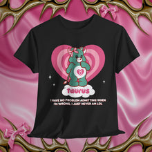 Load image into Gallery viewer, Taurus Care Bear Cartoon Unisex Short Sleeve Tee