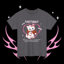 Load image into Gallery viewer, Sagittarius Halloween Kitty Cat Unisex Short Sleeve Tee