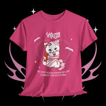 Load image into Gallery viewer, Virgo Halloween Kitty Cat Unisex Short Sleeve Tee