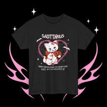 Load image into Gallery viewer, Sagittarius Halloween Kitty Cat Unisex Short Sleeve Tee