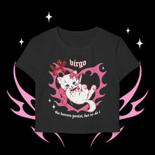 Load image into Gallery viewer, Virgo Kitty Cat Women's Baby Tee