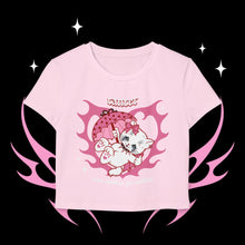 Load image into Gallery viewer, Cancer Kitty Cat Women's Baby Tee