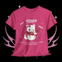 Load image into Gallery viewer, Scorpio Halloween Kitty Cat Unisex Short Sleeve Tee