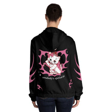 Load image into Gallery viewer, Leo Kitty Cat Women’s Zip Up Hoodie