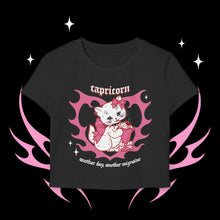 Load image into Gallery viewer, Capricorn Kitty Cat Women's Baby Tee