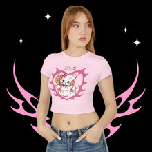 Load image into Gallery viewer, Libra Kitty Cat Women's Baby Tee