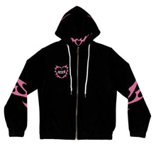 Load image into Gallery viewer, Aries Kitty Cat Women’s Zip Up Hoodie