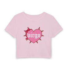 Load image into Gallery viewer, Virgo Spike Heart Women's Baby Tee