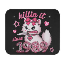 Load image into Gallery viewer, Killin it since 1980 kitty cat Mouse Pad