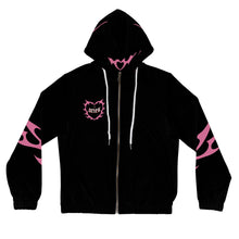 Load image into Gallery viewer, Aries Kitty Cat Women’s Zip Up Hoodie