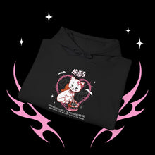 Load image into Gallery viewer, Aries Halloween Kitty Cat Unisex Hoodie
