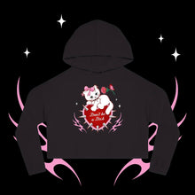 Load image into Gallery viewer, Don’t be a Dick Kitty Cat Women’s Cropped Hooded Sweatshirt