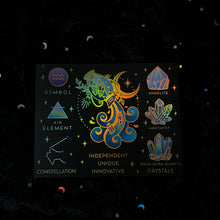 Load image into Gallery viewer, Crystals for the Zodiacs Prints (Individual or Set of 3)
