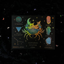 Load image into Gallery viewer, Crystals for the Zodiacs Prints (Individual or Set of 3)