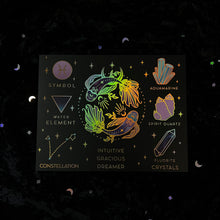 Load image into Gallery viewer, Crystals for the Zodiacs Prints (Individual or Set of 3)