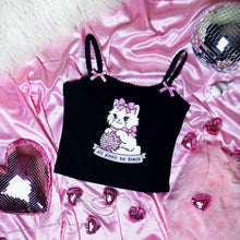 Load image into Gallery viewer, All Panic No Disco Kitty Cat Cami Tank Top