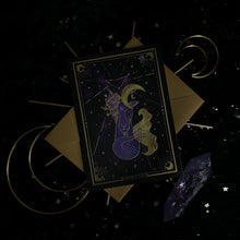 Load image into Gallery viewer, Amethystrology Zodiac Individual (or Set of 3) Greeting Cards
