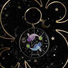 Load image into Gallery viewer, amethystrology zodiac keychain